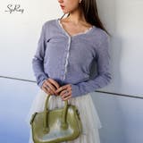 レース付フェイクカーディガン | SpRay | 詳細画像1 