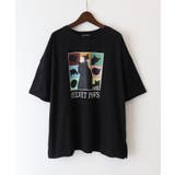 ブラック | CAT プリント Tシャツ | SpRay