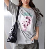 汗染み防止花フォト Tシャツ | SpRay | 詳細画像4 