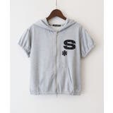 パプロゴショートスリーブ ZIPパーカー | SpRay | 詳細画像25
