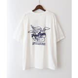 オフホワイト | ハグうさぎ刺繍BIG Tシャツ | SpRay