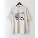 オートミール | FLOWER×CAT BIG Tシャツ | SpRay