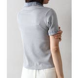 テレコデニム切替ZIPショートスリーブトップス | SpRay | 詳細画像19