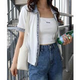 テレコデニム切替ZIPショートスリーブトップス | SpRay | 詳細画像31