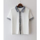 テレコデニム切替ZIPショートスリーブトップス | SpRay | 詳細画像37