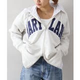 オートミール | 貼付ロゴWZIPパーカー | SpRay