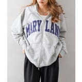 貼付ロゴWZIPパーカー | SpRay | 詳細画像2 