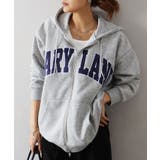 貼付ロゴWZIPパーカー | SpRay | 詳細画像4 