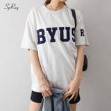 貼付ロゴＢＩＧＴシャツ | SpRay | 詳細画像1 