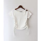 テレコベルト付シャーリングショートスリーブトップス | SpRay | 詳細画像6