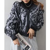 チャコールグレー | ウェーブフリンジカーディガン | SpRay