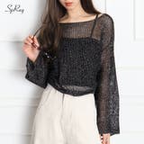 ラメ2WAYメッシュドロストプルオーバー | SpRay | 詳細画像1 