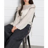 アイボリー | ラメ2WAYメッシュドロストプルオーバー | SpRay