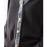 デニム切替レイヤードカーディガン | SpRay | 詳細画像14 