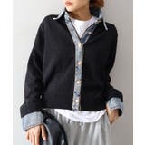 デニム切替レイヤードカーディガン | SpRay | 詳細画像23 