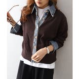 デニム切替レイヤードカーディガン | SpRay | 詳細画像31 