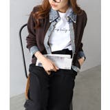 デニム切替レイヤードカーディガン | SpRay | 詳細画像34 