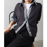 デニム切替レイヤードカーディガン | SpRay | 詳細画像3 