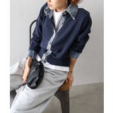 デニム切替レイヤードカーディガン | SpRay | 詳細画像36 