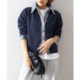 デニム切替レイヤードカーディガン | SpRay | 詳細画像39 