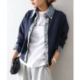 デニム切替レイヤードカーディガン | SpRay | 詳細画像40 