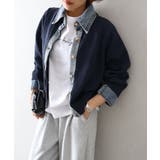 デニム切替レイヤードカーディガン | SpRay | 詳細画像42 