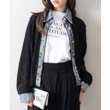 デニム切替レイヤードカーディガン | SpRay | 詳細画像46 