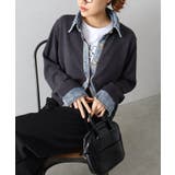 デニム切替レイヤードカーディガン | SpRay | 詳細画像5 