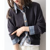 デニム切替レイヤードカーディガン | SpRay | 詳細画像56 