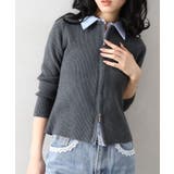 フェイクレイヤードジップカーディガン | SpRay | 詳細画像34 