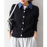 デニム切替ケーブルカーディガン | SpRay | 詳細画像34 