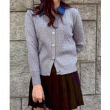 デニム切替ケーブルカーディガン | SpRay | 詳細画像43 