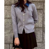 デニム切替ケーブルカーディガン | SpRay | 詳細画像45 