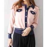 バイカラー衿付カーディガン | SpRay | 詳細画像8 