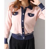 バイカラー衿付カーディガン | SpRay | 詳細画像10 