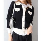 バイカラー衿付カーディガン | SpRay | 詳細画像22 