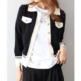 バイカラー衿付カーディガン | SpRay | 詳細画像28 