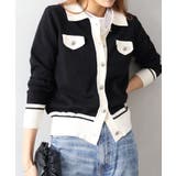 バイカラー衿付カーディガン | SpRay | 詳細画像31 