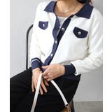 バイカラー衿付カーディガン | SpRay | 詳細画像33 