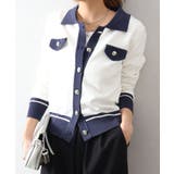 バイカラー衿付カーディガン | SpRay | 詳細画像37 