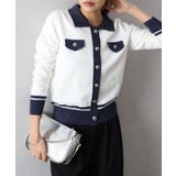 バイカラー衿付カーディガン | SpRay | 詳細画像38 