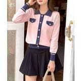 バイカラー衿付カーディガン | SpRay | 詳細画像4 