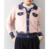 バイカラー衿付カーディガン | SpRay | 詳細画像6 