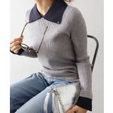 グレー | 襟付きニットプルオーバー | SpRay