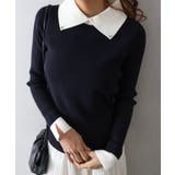 襟付きニットプルオーバー | SpRay | 詳細画像18 