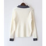 配色ニットポロシャツ | SpRay | 詳細画像8 