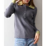 配色ニットポロシャツ | SpRay | 詳細画像25 