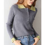 配色ニットポロシャツ | SpRay | 詳細画像26 