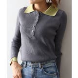 配色ニットポロシャツ | SpRay | 詳細画像28 