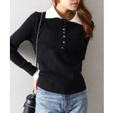 配色ニットポロシャツ | SpRay | 詳細画像30 